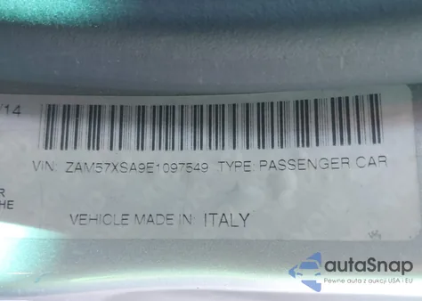 2014 Maserati Ghibli z USA, uszkodzony, nr VIN ZAM57XSA9E1097549